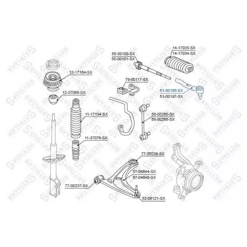    HONDA JAZZ 1.2 / 1.4 02> 51-00196-SX