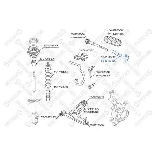    HONDA JAZZ 1.2 / 1.4 02> 51-00197-SX