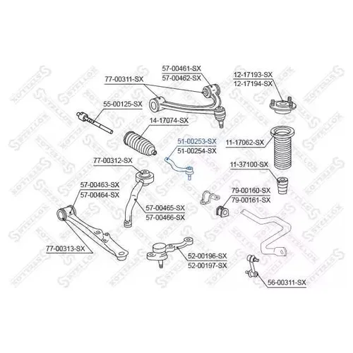    TOYOTA ALTEZZA/LEXUS IS200/300 GXE10/JCE10 5100253SX