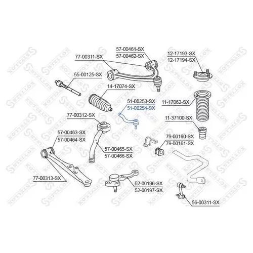    TOYOTA ALTEZZA/LEXUS IS200/300 GXE10/JCE10 5100254SX