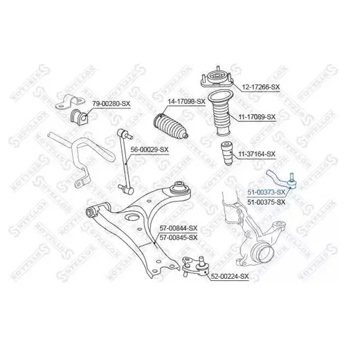    TOYOTA AVENSIS 1.6-2.0 / 2.0-2.2D-4D 09> 5100373SX