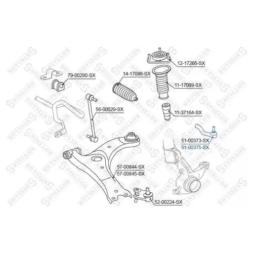    TOYOTA AVENSIS 1.6-2.0 / 2.0-2.2D-4D 09] 5100375SX