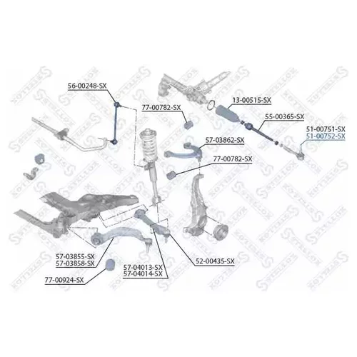    BMW F10 / F07 / F11 / F12 / F13 / F01 / F02 / F03 / F04 08] 5100752SX