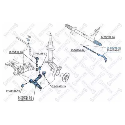    Fiat Ducato, Citroen Jumper, Peugeot Boxer 2.2D / Hdi 06> 5100791SX STELLOX