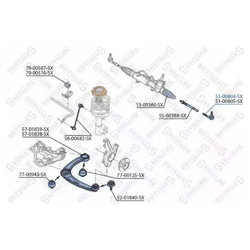    PEUGEOT 308 / 3008 / 5008 ALL 07> / CITROEN BERLINGO ALL 08> 5100804SX