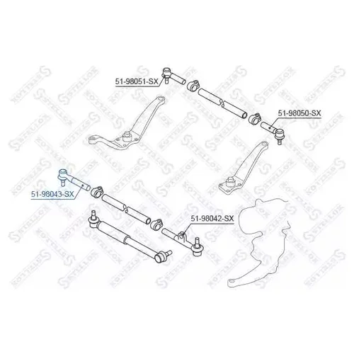    Toyota Land Cruiser LJ7 / RJ7 84-98 51-98043-SX STELLOX