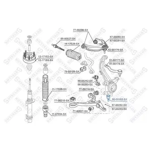    HONDA ACCORD 2.0-2.4/2.2DI 08> 5200182SX