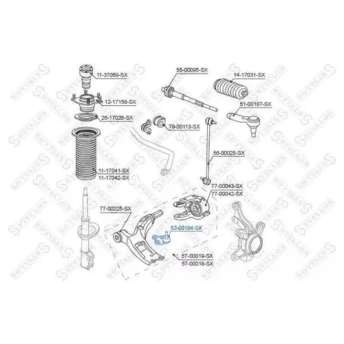    17.45X20 M14X1.5 / M12X1.25 HONDA CR-V III 06] 5200184SX