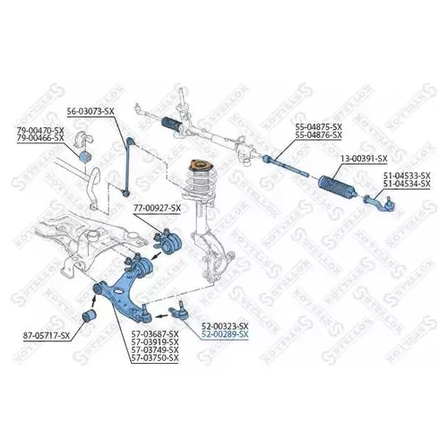   FORD FOCUS C-MAX ALL 04-07, VOLVO S40 / V50 04> 52-00289-SX