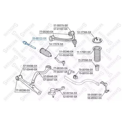    LEXUS IS200/300/GS300/400/430 97> 5500122SX