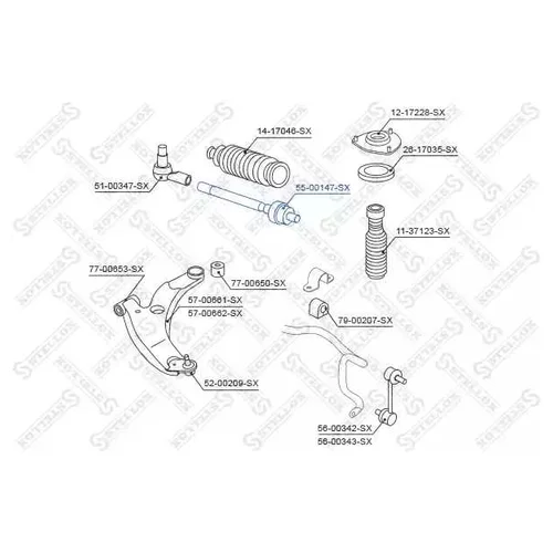    Mitsubishi Grandis 2.4 04> 5500147SX STELLOX