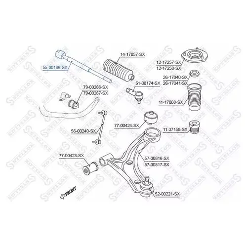   SUZUKI GRAND VITARA 1.6 / 1.9 / 2.0 06> 5500166SX