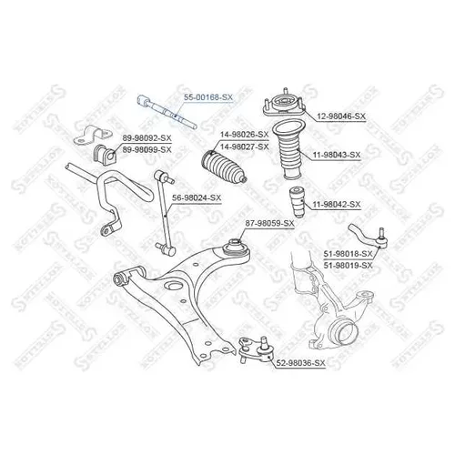   TOYOTA AVENSIS AZT250 03] 5500168SX