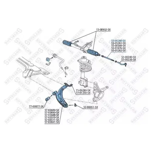    FIAT PALIO/SIENA 1.0-1. 5500280SX