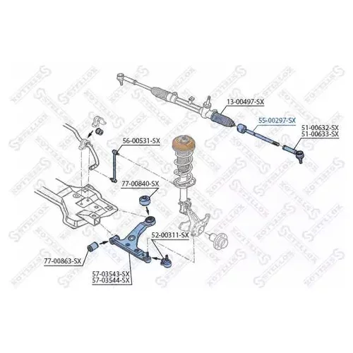   OPEL CORSA D 1.0 16V / 1.2 16V / 1.4 16V 07.06> 55-00297-SX