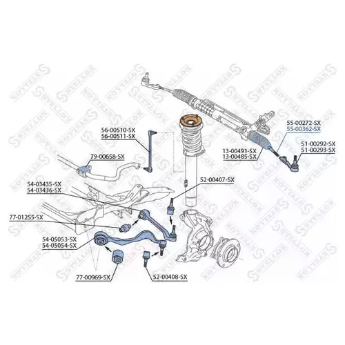   BMW E87 / E90 / E91 1.6-2.0 / 1.8D / 2.0D 04> 5500362SX