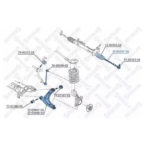   CITROEN C-CROSSER 07], MITSUBISHI OUTLANDER 2.0-2.4 / 2.2D 06] 5500387SX