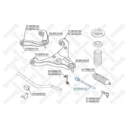   NISSAN NAVARA D40M 03> 55-05916-SX