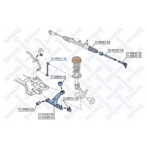    FIAT GRANDE PUNTO, OPEL CORSA ALL 05> 56-00531-SX