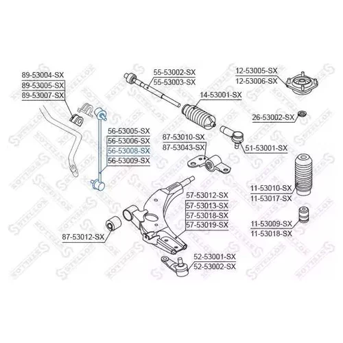 56-53008-SX     KIA CARENS 02] / SHUMA 01-04 5653008SX