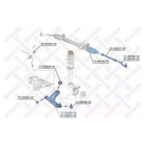     CITROEN C1, PEUGEOT 107/1007 1.0/1.4HDI 05> 5700203SX