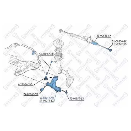    FIAT DOBLO 10> 57-00210-SX