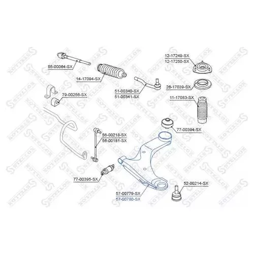 57-00780-SX     NISSAN QASHQAI J10 07] / RENAULT KOLEOS 08] 5700780SX