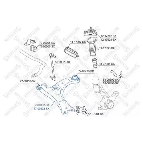   TOYOTA AURIS / COROLLA 06> 57-00833-SX