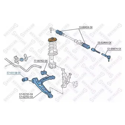   .  FIAT PUNTO ALL 93-99 57-03118-SX