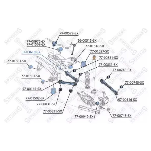    BMW E87 ALL 04> / E90 ALL 05> 5703618SX