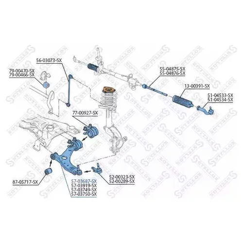    FORD FOCUS C-MAX 03-07/FOCUS 04], VOLVO S40/V50 04] 5703687SX