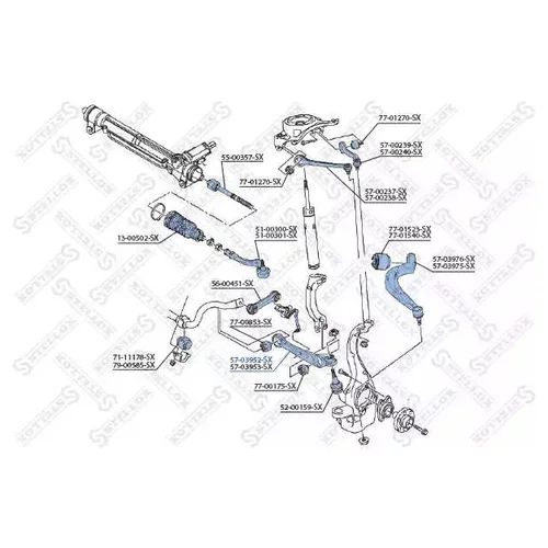     AUDI A4 / A4 ALLROAD / A5 / A6 / A7 / Q5 1.8-3.2 / 2.0-3.0D 07> 5703952SX