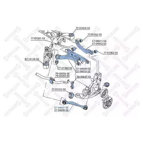       AUDI A4 / A5 / A5 / A7 QUATTRO 08-13 5704007SX