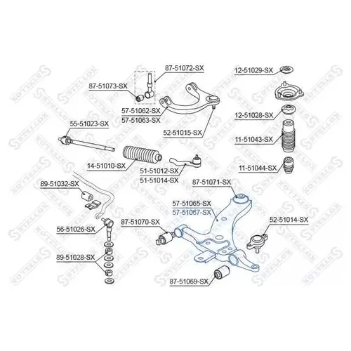     HY SONATA EF 00-01 57-51067-SX