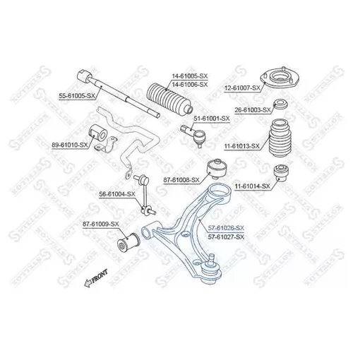    SUZUKI LIANA 01> 57-61026-SX