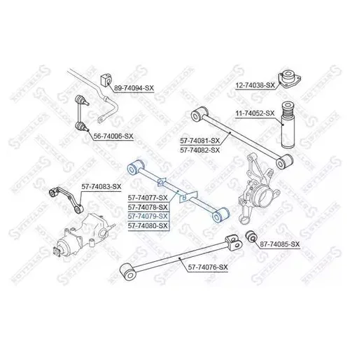      NISSAN X-TRAIL T30 ALL 02> 57-74079-SX