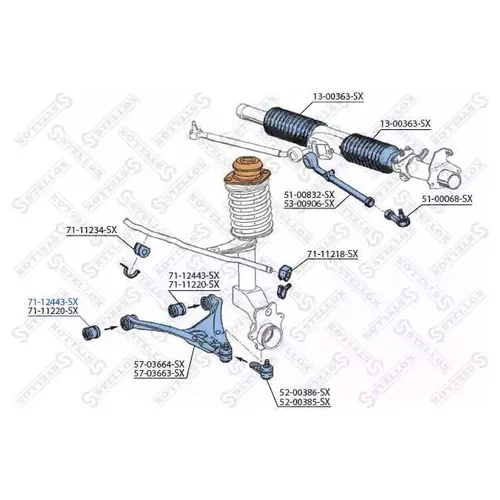    AUDI 80/90/QUATTRO 2.2-2.8 &16V/20V 87-96 7112443SX