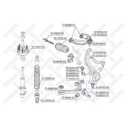   .  HONDA ACCORD 2.0-2.4/2.2CTDI 03> 7700004SX