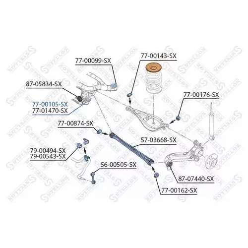  .  . .  BMW E46/Z4 all 98> 7700105SX STELLOX