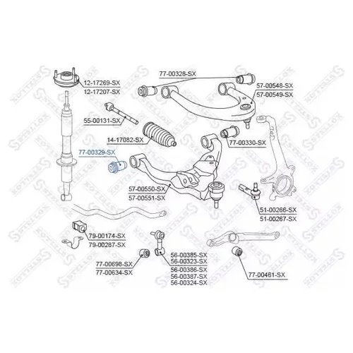  .  ... TOYOTA LAND CRUISER 200 07> 77-00329-SX