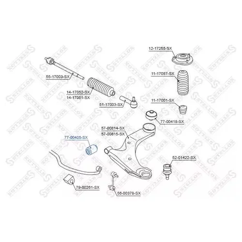    . Subaru Legasy 04> 77-00405-SX STELLOX