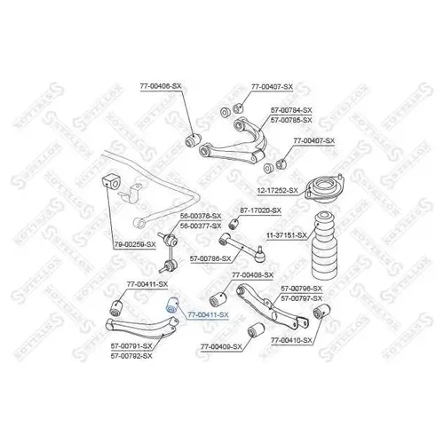   .. Subaru Forester / Impreza / Legacy 77-00411-SX STELLOX