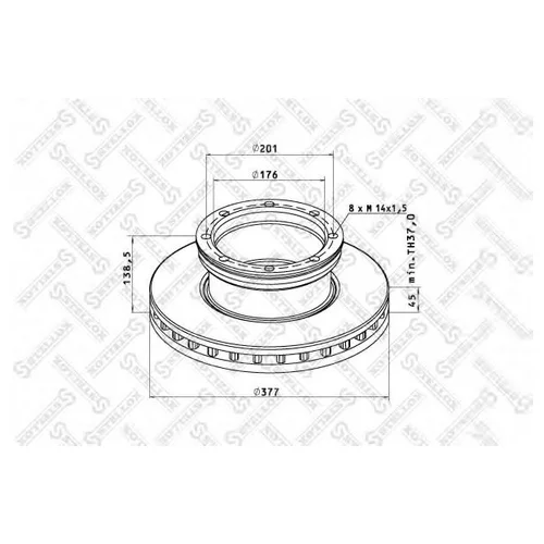    . 377/176X45/138 8N-201-M14X1.5 MB ATEGO 8500701SX