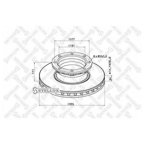    335X34111 8XM12X1.5 MB ATEGO 61245.81245.7125.812-23.91723 85-00725-SX