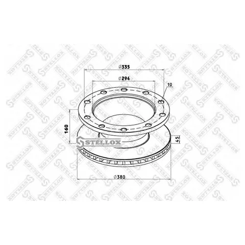    377/ X45/159.5 10N-335-M23 BPW SB3745T ECOPLUS 85-00807-SX