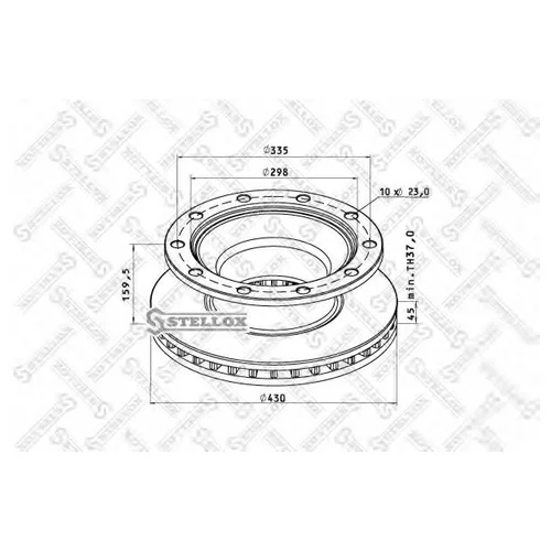    430/290X45/159.5 10N-335-23     ABS 8500810SX