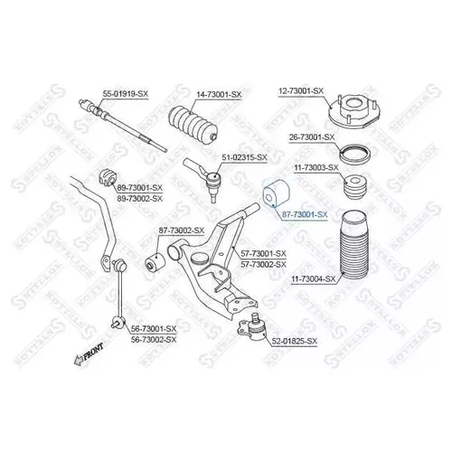   .  DAEWOO LEGANZA 97> 8773001SX