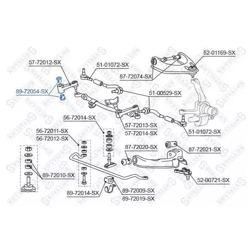    MITSUBISHI PAJERO L04/L14 83-91 89-72054-SX