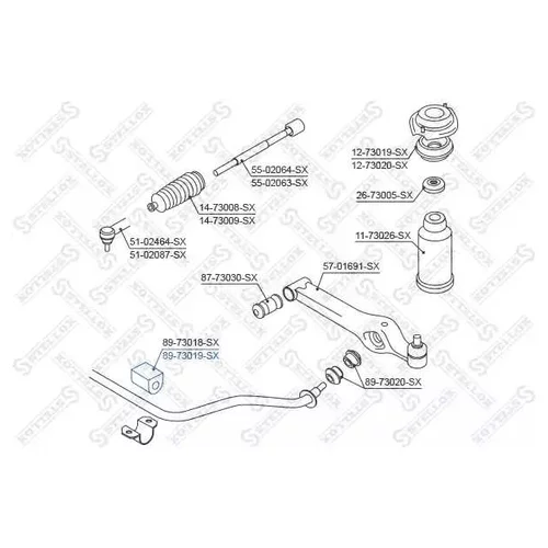    DAEWOO MATIZ 98> 89-73019-SX