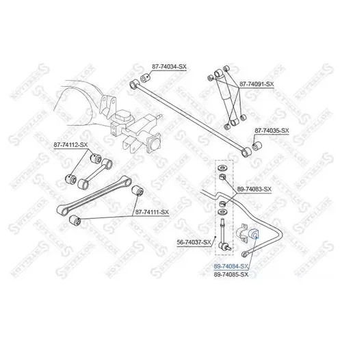     . d23 Nissan Terrano R20 93 > 89-74084-SX STELLOX